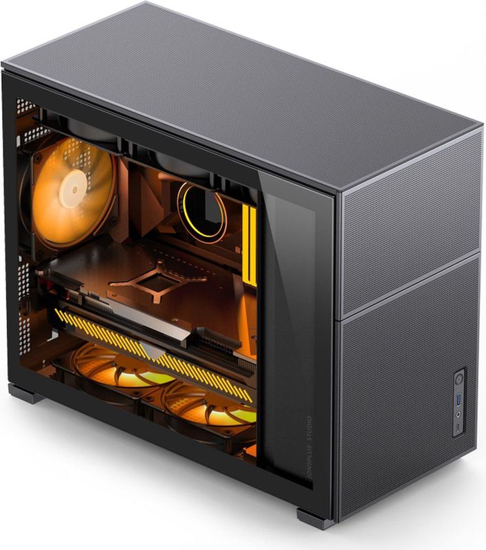 Jonsbo D31 MESH Micro-tower Behuizing, Gaming-behuizing Zwart