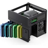 Jonsbo N2 Mini-tower PC-behuizing, Gaming-behuizing Zwart
