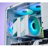 Jonsbo - CR-3000 ARGB - Koeler - Wit - 59.48 cfm - 4-pin PWM - 3-pin ARGB