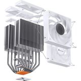 Jonsbo - CR-3000 ARGB - Koeler - Wit - 59.48 cfm - 4-pin PWM - 3-pin ARGB