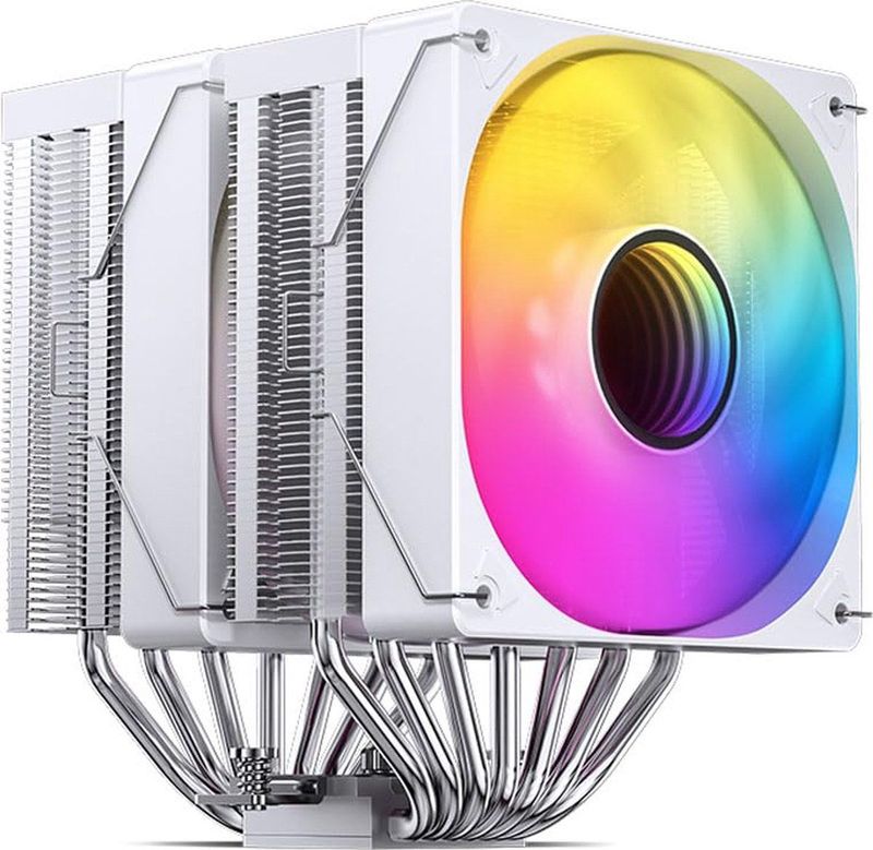 Jonsbo - CR-3000 ARGB - Koeler - Wit - 59.48 cfm - 4-pin PWM - 3-pin ARGB