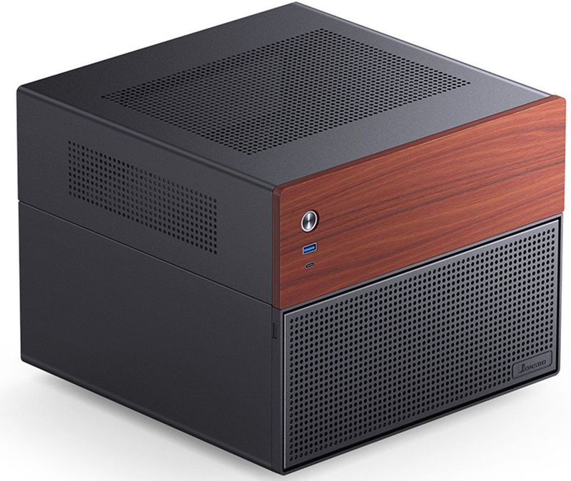 Jonsbo - N4 - PC Behuizing - Zwart - Compacte Mini ITX Tower Case