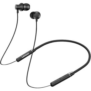 Lenovo HE05 - Draadloze Neckband Oortelefoon - Zwart - Bluetooth 5.0 - IPX5 Waterdicht