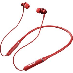 Lenovo HE05 Draadloze Hoofdtelefoon - Rood - In-Ear - Bluetooth