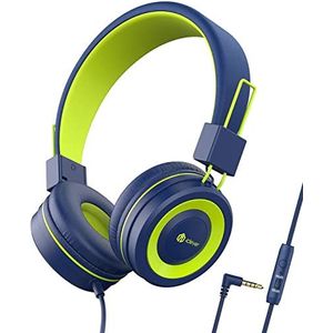 iClever - Hoofdtelefoon - Blauw Groen - Volume Beperkt - Opvouwbaar