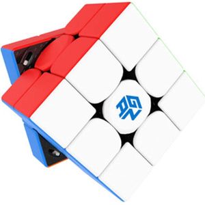 GAN 11 M Pro, 3x3 Magnetische Speed Cube, Magische Puzzel Kubus Speelgoed Stickerloos Mat Oppervlak (Zwart Intern)
