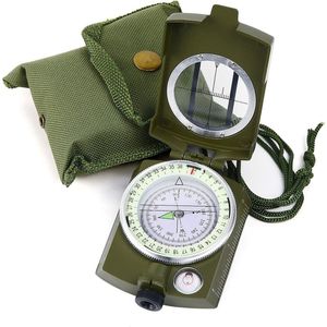 Militair marskompas, professioneel zakkompas, peilkompas, kompas, kompas met draaglus, voor jagen, wandelen en activiteiten, kamperen in de open lucht, waterdicht en schokbestendig