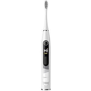 Oclean X10, Slimme Sonische Elektrische Tandenborstel, 5 Poetsstanden, in 3 uur snel opladen met een duur van 60 dagen, 2-minuten timer & druksensor, IPX7 - Grijs