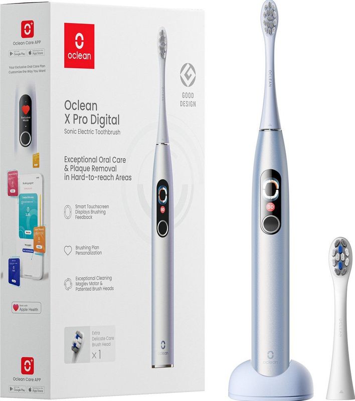 Oclean - X Pro Digital - Elektrische Tandenborstel - Silver - 1 st