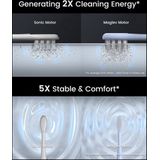 Oclean - X Pro - Elektrische Tandenborstel - Zilver - 3 Modus - 4 Opzetborstels