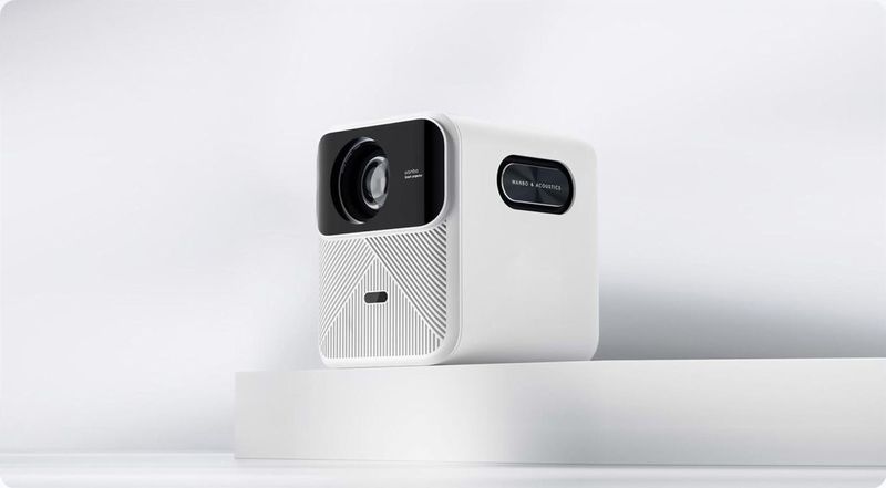 WANBO Mozart 1 Full HD Native 1080P, 4K HDR, 900 ANSI | HDMI Arc | projector voor thuis | Android 2G + 32G | Auto (focus + keystone + obstakel avoidance) | stofdicht | 16W luidspreker | WiFi 6, BT