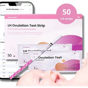Femometer Ovulatietesten – 50 Strips met App – Digitale Uitslag & Cyclusinzicht – 99% Nauwkeurig