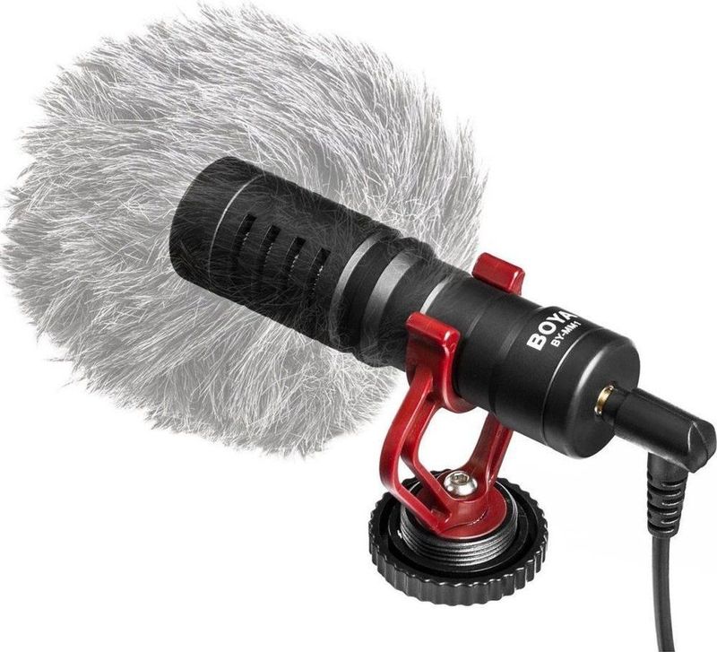 Boya - BY-MM1 - Mini Cameramicrofoon - Zwart - Metaal