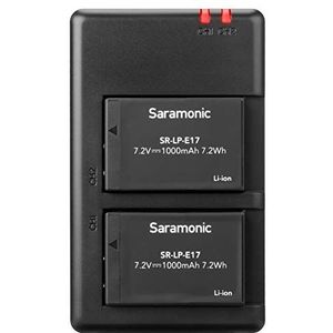 Saramonic SR-VML5C, dual oplader voor herladen van Saramonic SR-VML5B Lithium-ion batterijen speciaal voor Saramonic VmicLink5 and Saramonic VmicLink5 HiFi