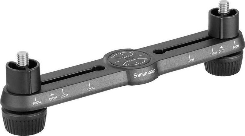 Saramonic SR-MSM500, X-Y statiefhouder adapter voor 2 microfoons