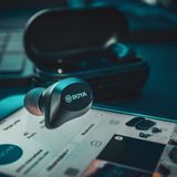 Boya - BY-AP1 - Bluetooth Draadloze Stereo Oordopjes - Zwart - Microfoons