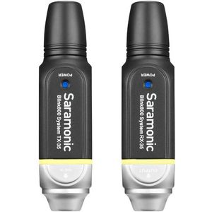 Saramonic Blink 800 B1 met lavalier en draadloze adapters met 3.5mm mini jack voor camera
