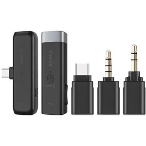 Boya Dasspeldmicrofoon By-wm3u Draadloos Usb-c 120 Mm Zwart