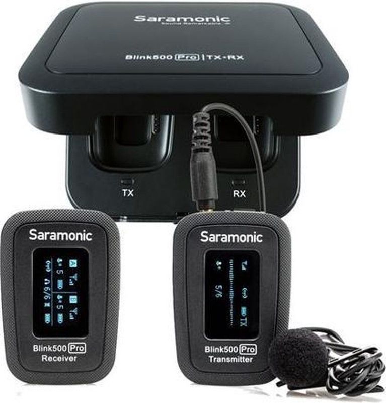 Saramonic - Blink 500 Pro - Draadloze Lavalier Set - Zwart - Microfoonsysteem