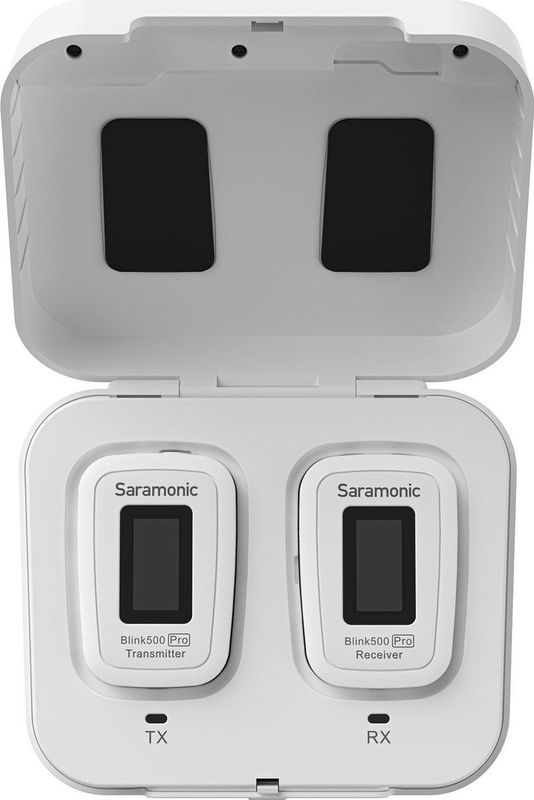 Saramonic Blink 500 Pro B1 Wit, 1 lavalier microfoon zender en ontvanger voor camera met 3.5mm mini jack