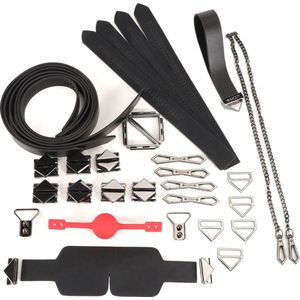 LOCKINK - Bondage & Restraint Set - Negro