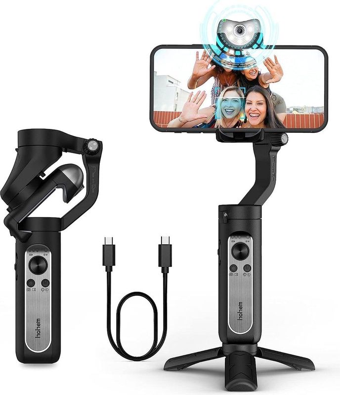 Hohem iSteady V2S (Smartphone, 0.28 kg), Gimbal, Zwart