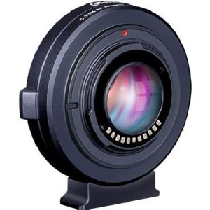 Commlite CM-AEF-MFT BOOSTER Electronic Aperture Control AF Lens Mount Adapter EF Lens - M4/3 Camera met Aputure Booster