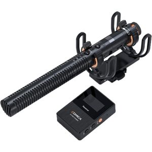 Comica - Draadloze Shotgun Microfoon - Zender en Ontvanger - 100 Meter Bereik