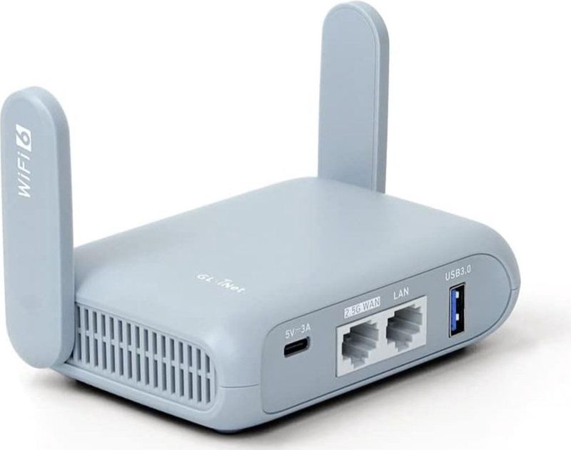 GL.iNet GL-MT3000 Beryl AX Draagbare Wifi-Router - Dual-Band - 2,5G WAN-Poort - VPN-Compatibel