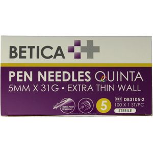 Betica - Quinta - Pennaalden - 5MM - 31G - 100 stuks