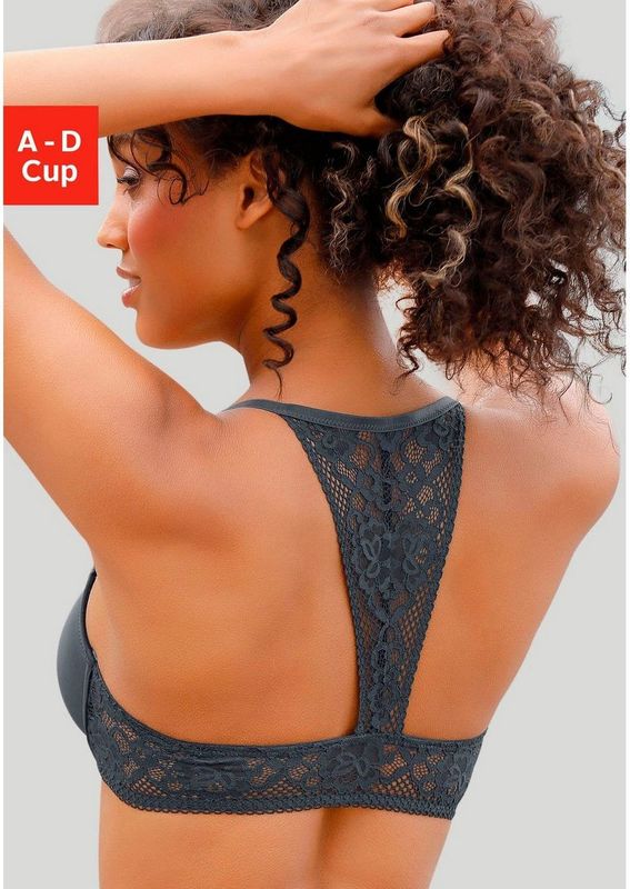 s.Oliver - BH - Antraciet - Full Cup - Push-up - Met Beugel - Effen