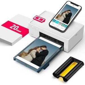 Liene - Amber M200 - Fotoprinter - Wit - Oplaadbare Batterij - 10 x 15 cm