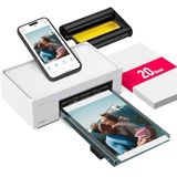 Liene Amber M100 wifi-fotoprinter met 20 papieren, 10 x 15 cm, voor smartphone/pc, hoogwaardige fotoprinter, draagbaar, onmiddellijk, 300 dpi, thermische sublimatie en stabiele wifi-verbinding