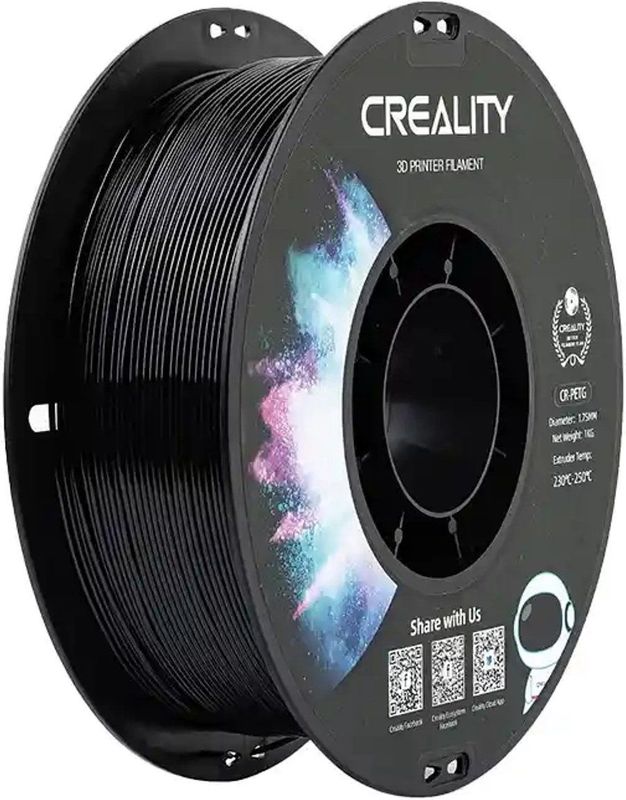 Creality - CR-PETG - Filament - Zwart - 1Kg Voor 3D-Printer