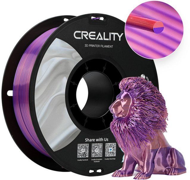 3D Filament Creality PLA 1.75mm Silk Roze Prs 1kg