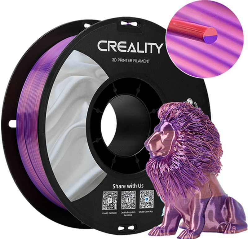 Creality - CR-Silk PLA Filament - Roze - 1.75 mm - 1000 g