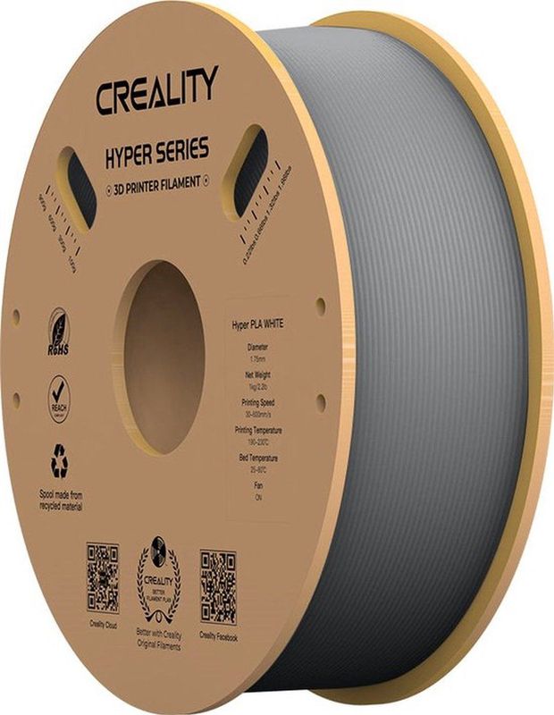 CREALITY HYPER PLA FILAMENT - 1.75 MM - 1 KG - GRIJS