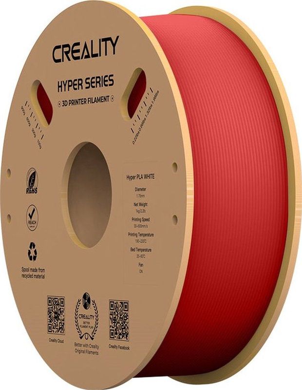 CREALITY HYPER PLA FILAMENT - 1.75 MM - 1 KG - ROOD