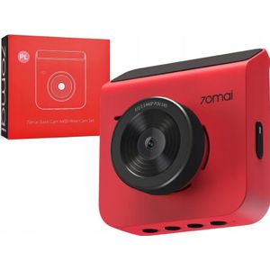 70mai - A400 - Dash Cam - Rood - QHD - Ingebouwde Microfoon - Nachtzicht - WiFi