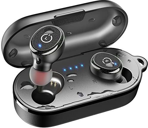 TOZO T10 Bluetooth 5.3 Oordopjes Echte Draadloze Stereo-koptelefoon IPX8 Waterdicht In Het oor Draadloos Oplaadetui Ingebouwde Microfoon Headset Premium Geluid Met Diepe Bas Voor Hardloopsporten Zwart