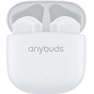 TOZO Anybuds ENC Draadloze Bluetooth 5.3 TWS hoofdtelefoon met ruisonderdrukking, wit