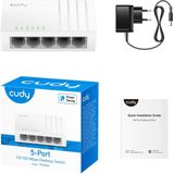 Cudy - FS105D - Netwerk Switch - 5 Poorten - Unmanaged - Fast Ethernet
