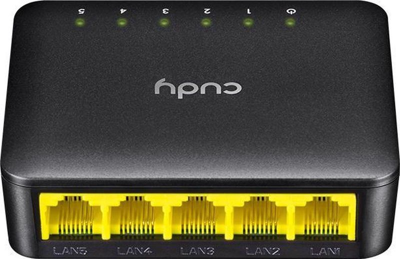 Cudy - FS105D - Netwerk Switch - 5 Poorten - Unmanaged - Fast Ethernet