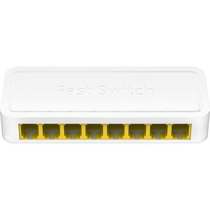 Cudy FS108D - Netwerkswitch - Fast Ethernet - 8 Poorten - Wit