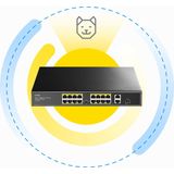 Cudy 16-poorts PoE+ Switch - 2 GbE - 1 SFP - 200W PoE
