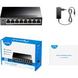 Cudy GS108 - Netwerk Switch - 8 Poorten - Metalen Switch - Unmanaged