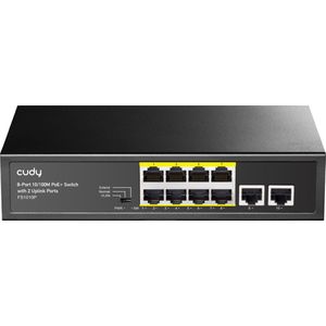 Cudy PoE+ Switch - 8 Poorten - 2 Uplink - 120W
