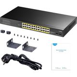 Cudy 24-Poorts Gigabit PoE+ Switch - 2 SFP-Poorten