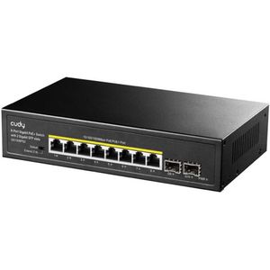 Cudy 8-Poorts Gigabit PoE+ Switch - 2 SFP Slots - 120W
