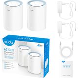 Cudy Access Point M1200 2-Pack - Wi-Fi Versterker - Wit